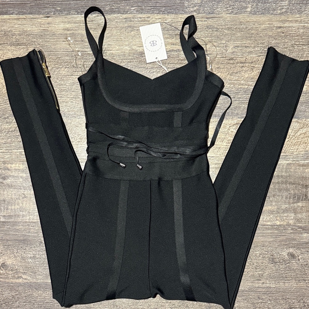 Bella Barnett Black Sleeveless Jumpsuit